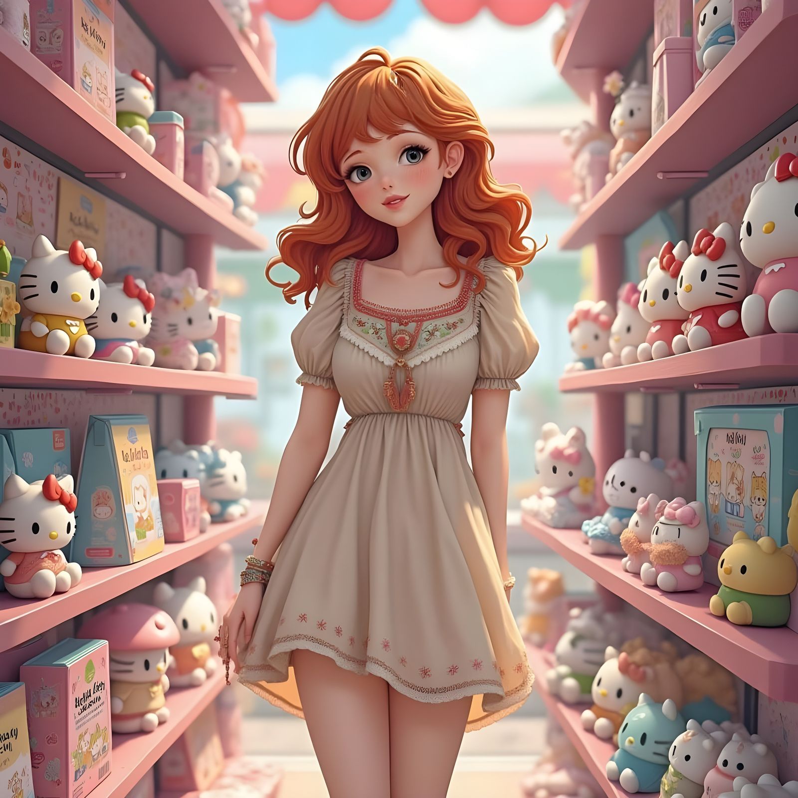 Kawaii Whimsy in a Hello Kitty Store