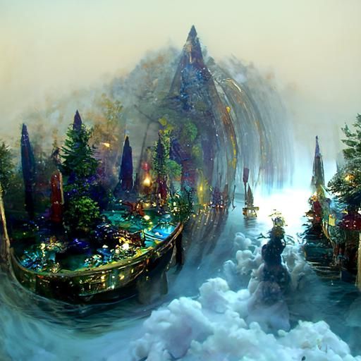 Ethereal Abyss: A Fantasy Masterpiece in Light