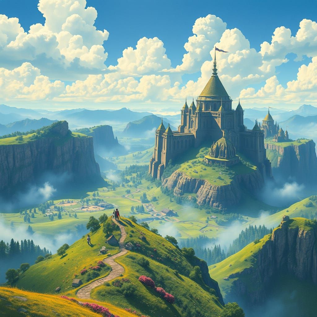 Ethereal Fantasy World of Hyrule in Vibrant Colors