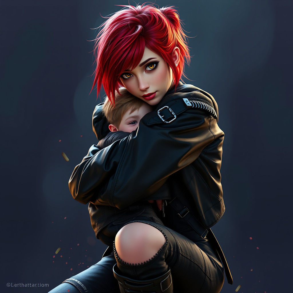 Rocker Portrait in Hyperdetailed Concept Art Style