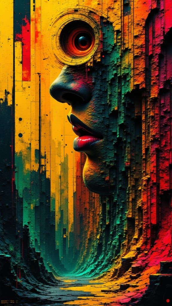 Abstract Digital Glyphs with Concentric Memory Rings