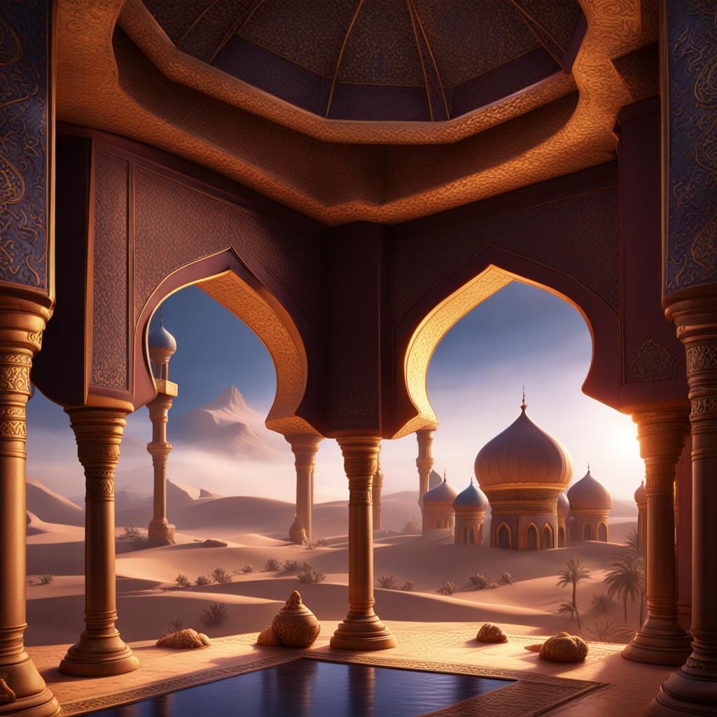 Fantastical Arabian Nights Concept Art in 8K