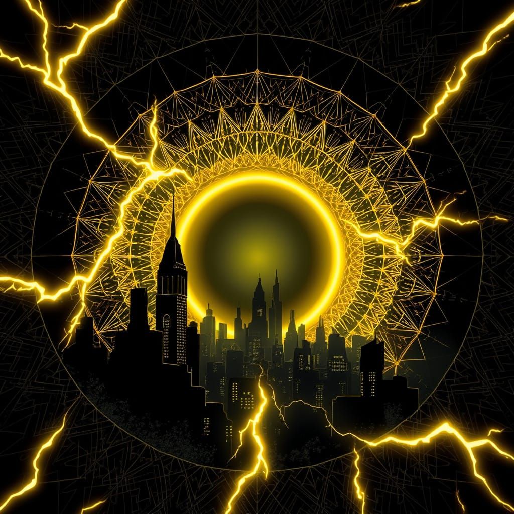 Glowing Portal Within Hypnotic Iris in Digital Art