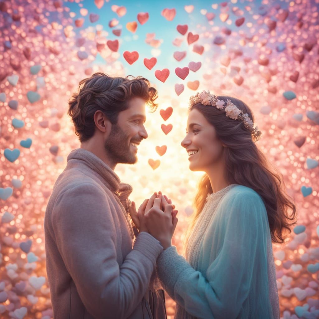 Dreamy Whimsical Romance in Soft Pastel Hues