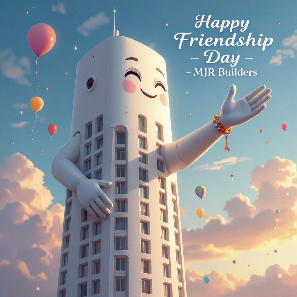 Modern Building Celebrates Friendship Day