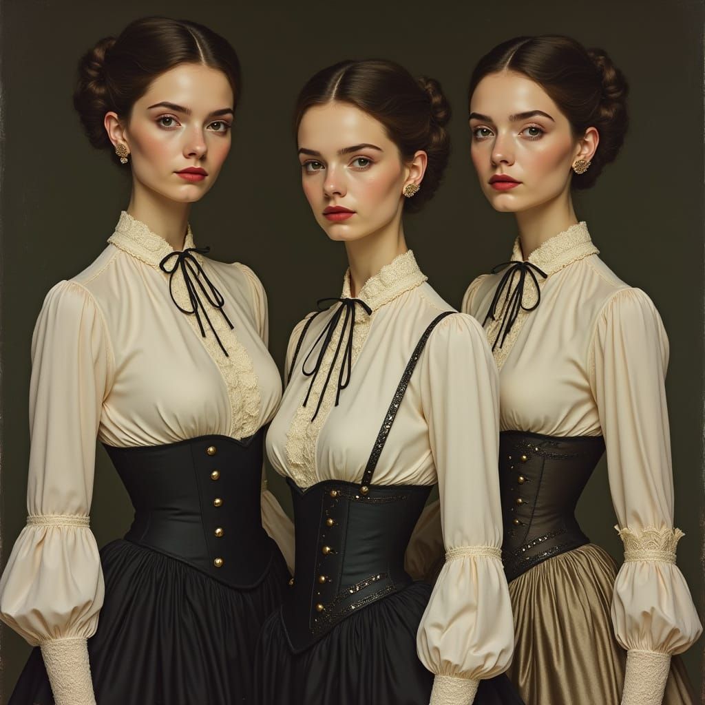 Elegant Women in Refined, Romantic Style