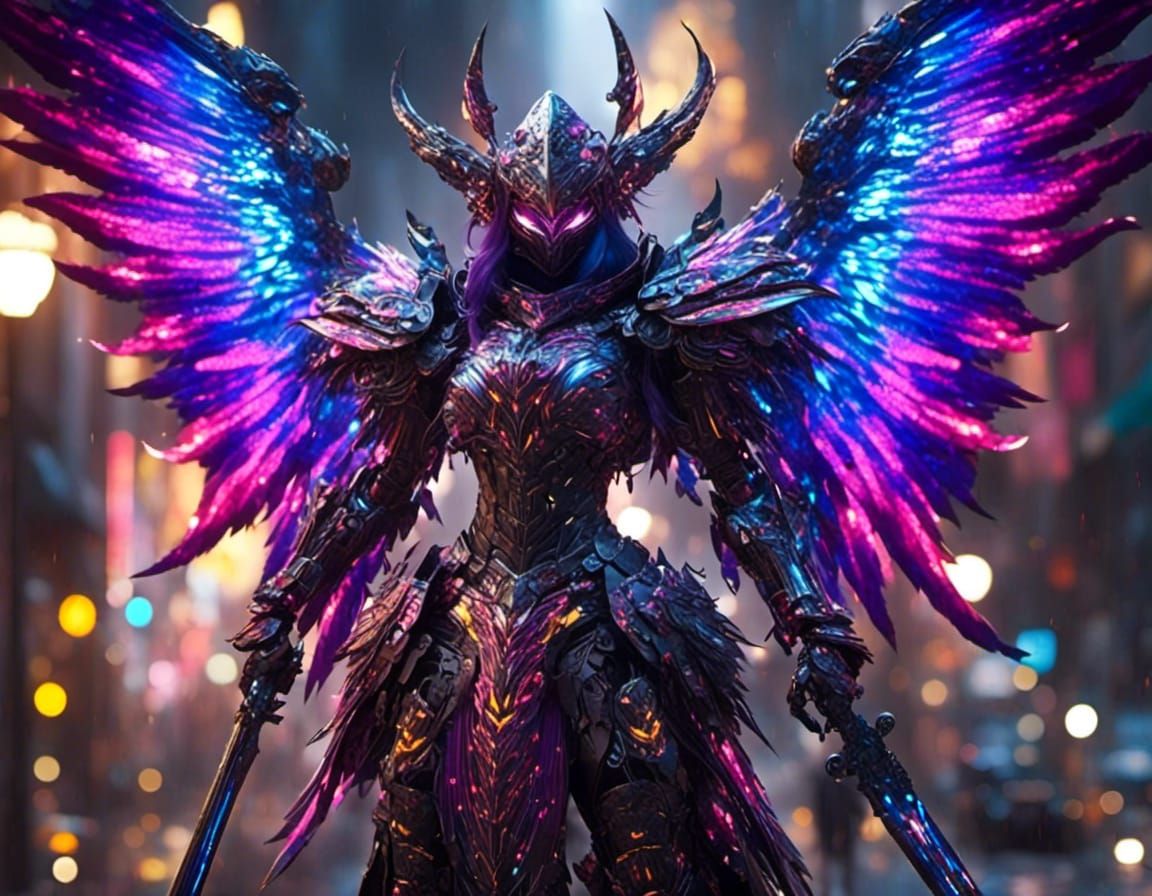 Pixar Mecha Warrior in Rainbow Battle Armor