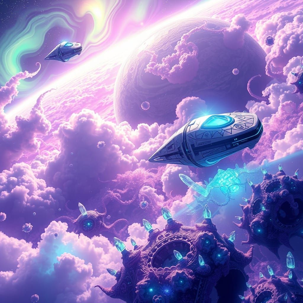 Exotic Alien Planet with Crystalline Structures