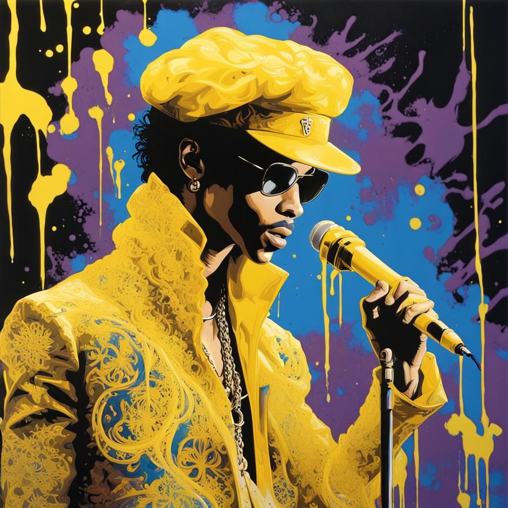 Prince Graffiti Art Inspired by 1991 MTV Awards