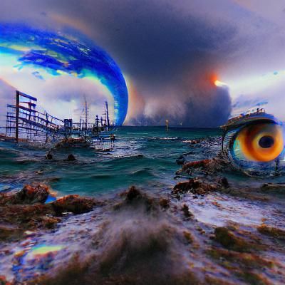 Ocean Eye Apocalypse: A Surreal Vision