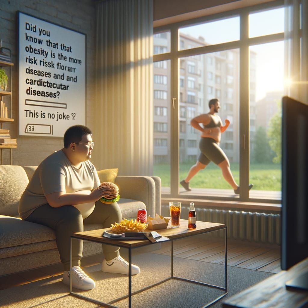 Public Service Ad: Man on Sofa vs Active Person in Park