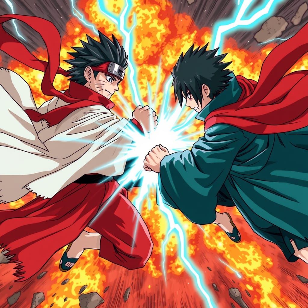 Naruto Uzumaki and Sasuke Uchiha in Naruto Shippuden are cla...