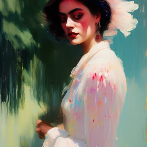 Hyperdetailed Portrait of a Beautiful Woman in Fantasy Art S...