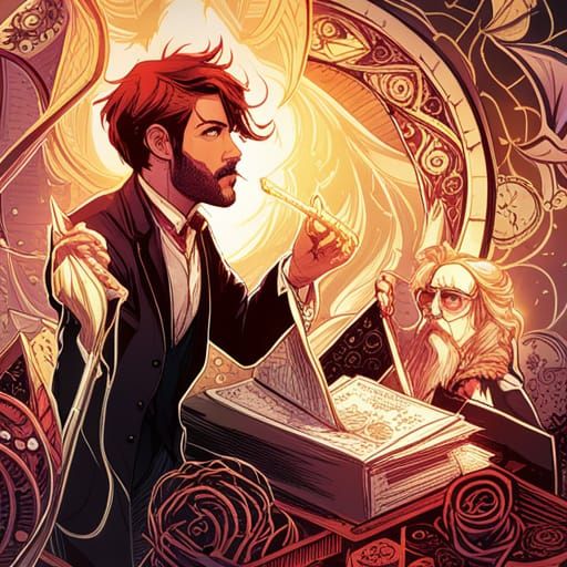 John Constantine in Luminous Digital Painting