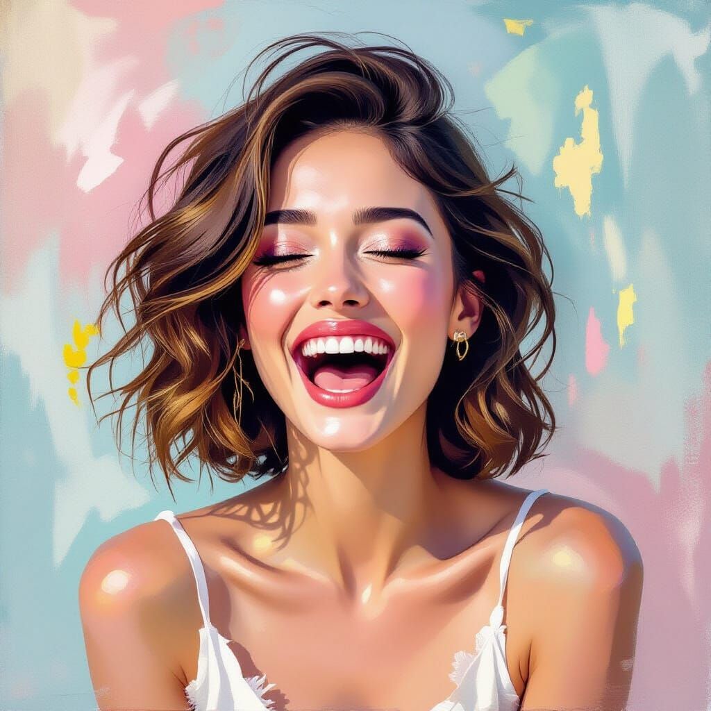 Visceral Scream Painting in Impressionist Style