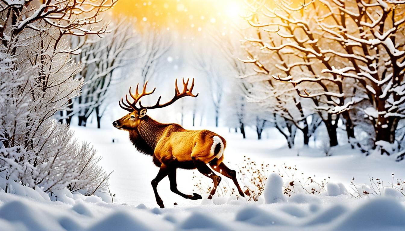Snow Run Stag