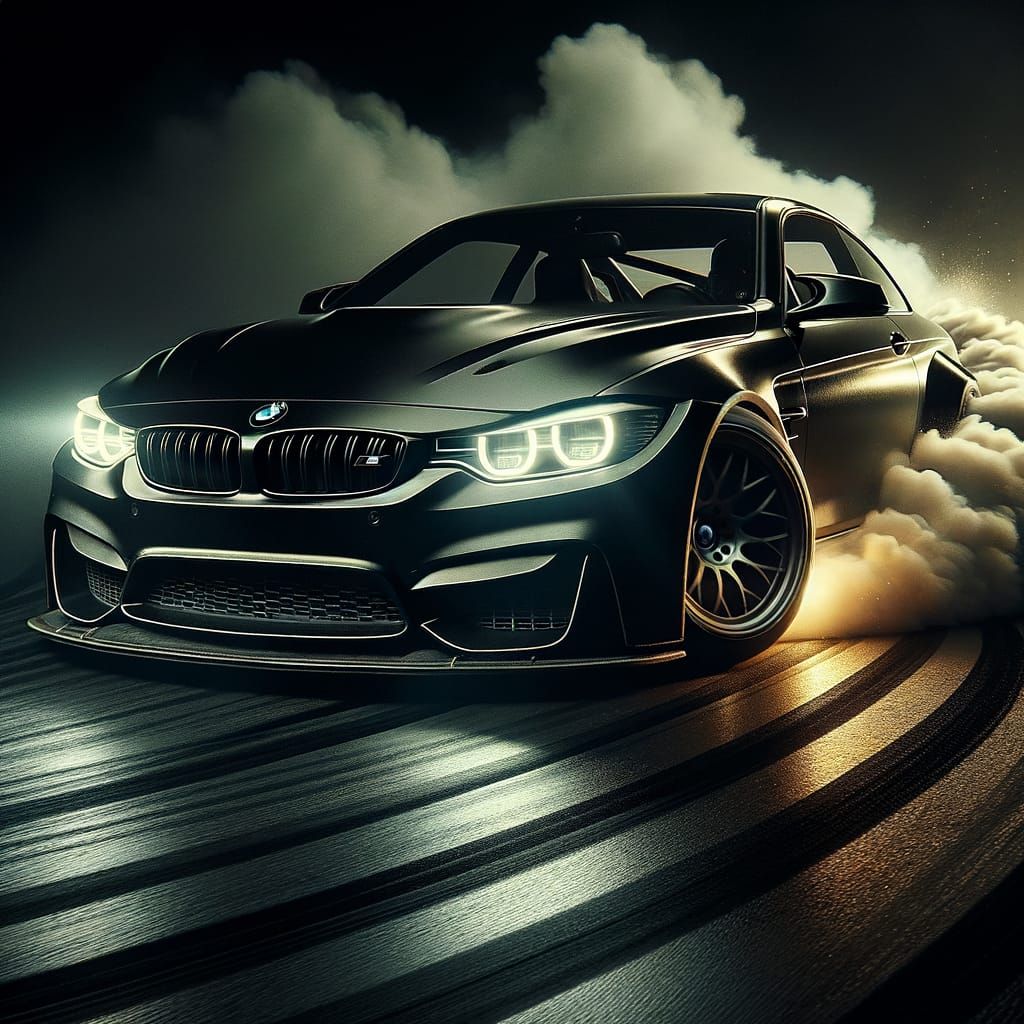 BMW M4 Drifts in Epic Cinematic Style