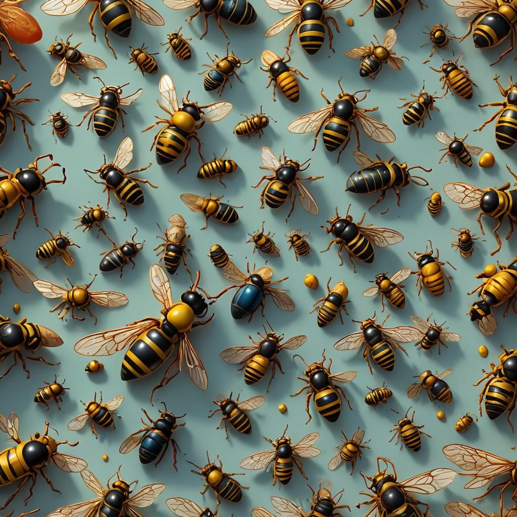 Wasp-Stung Potato Portrait in Hyperdetailed Style