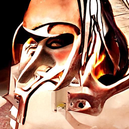Surreal Mask Offers Passage to Other Worlds