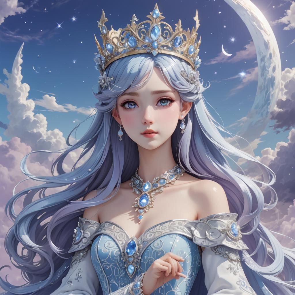 Celestia: Sky Queen in Anime Style