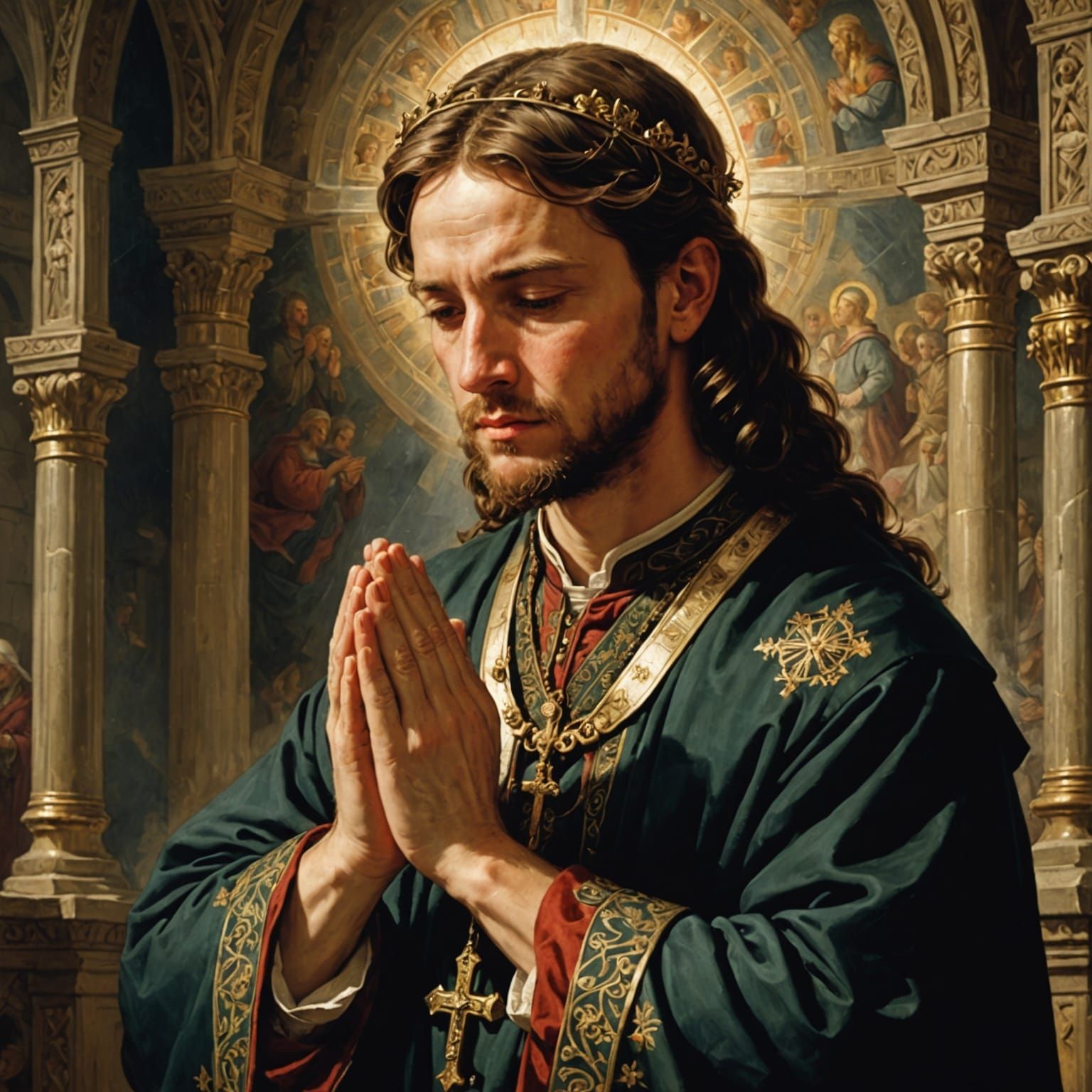 Figure in Prayerful Contemplation