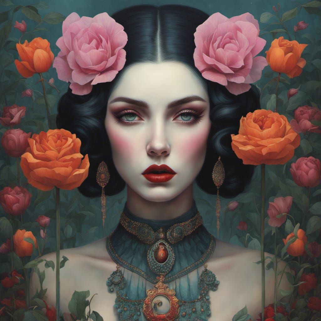 Infatuation: Colorful Risque Art in Digital Style