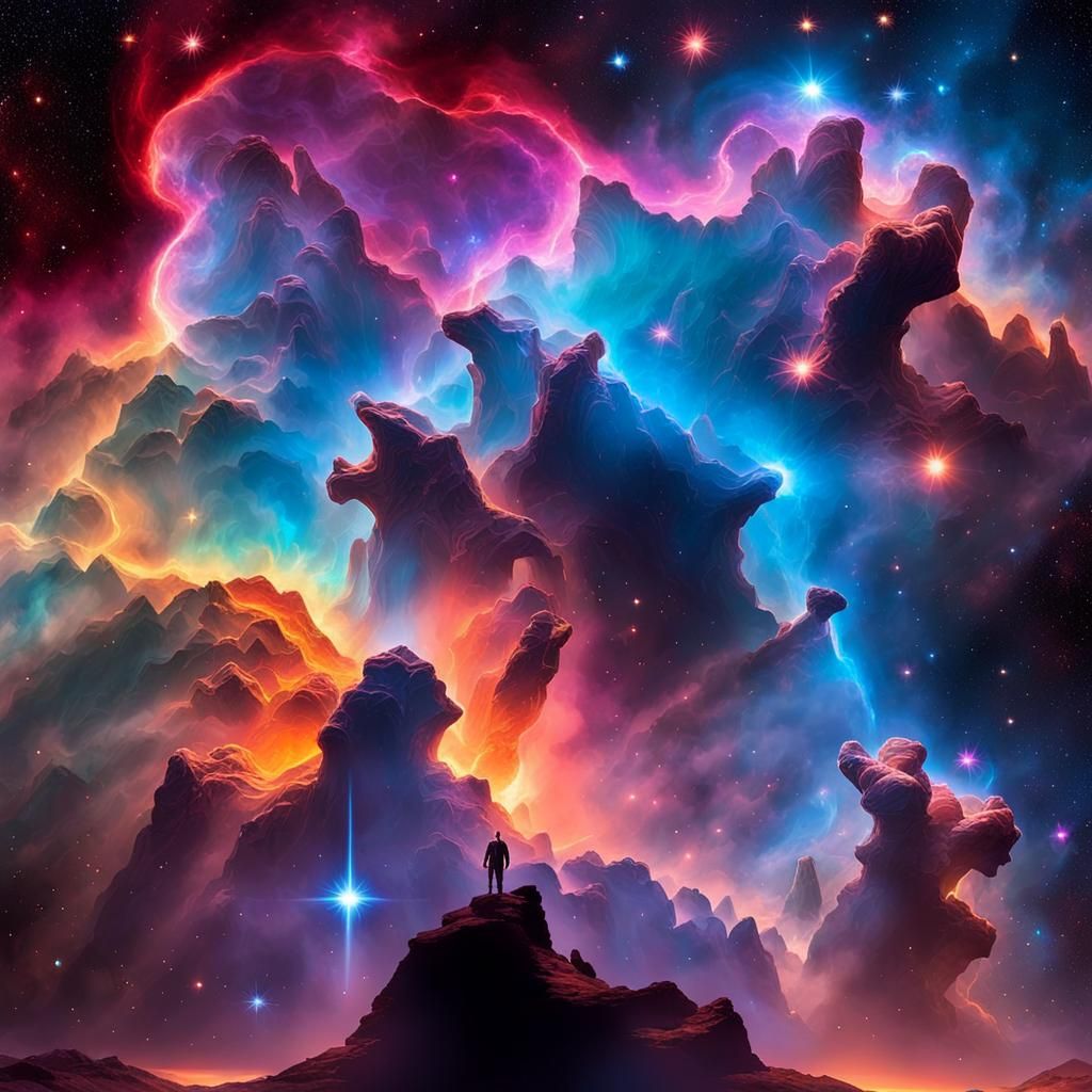 Surreal Nebula: A Cosmic Dreamscape