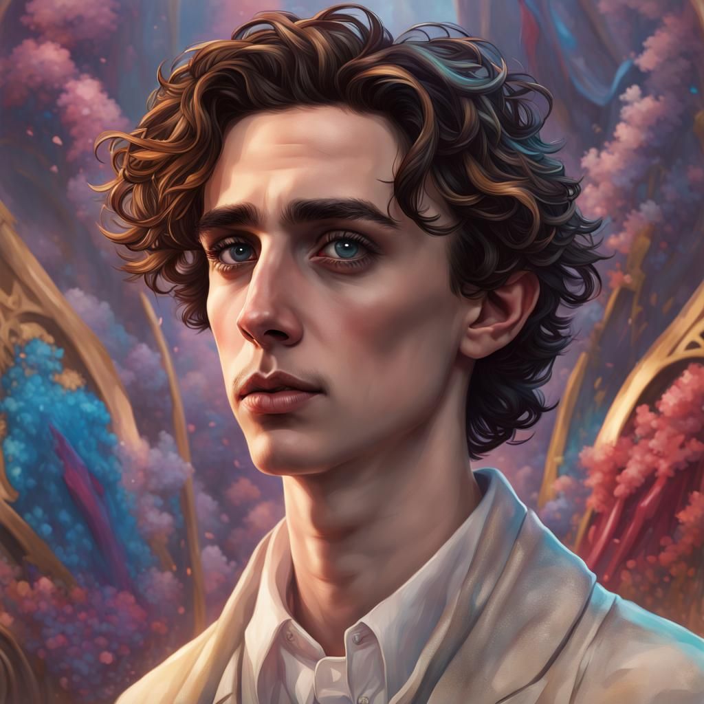 Detailed Portrait of Timothee Chalamet