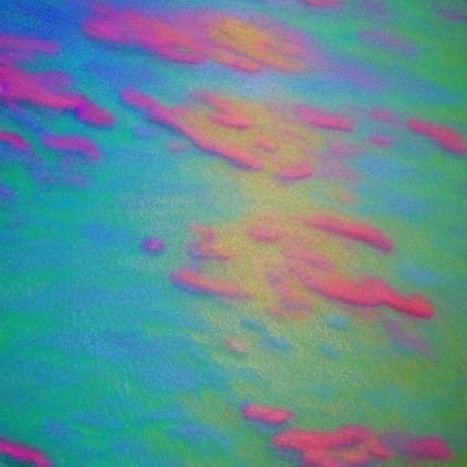 Impressionist Coral Reef in Sunlit Ocean