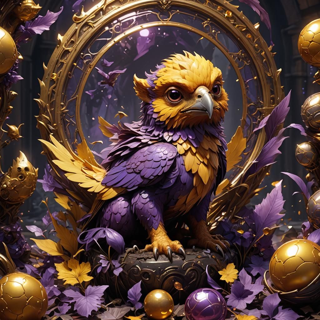 Hatched Griffin: Dark Fantasy Art in Unreal Engine