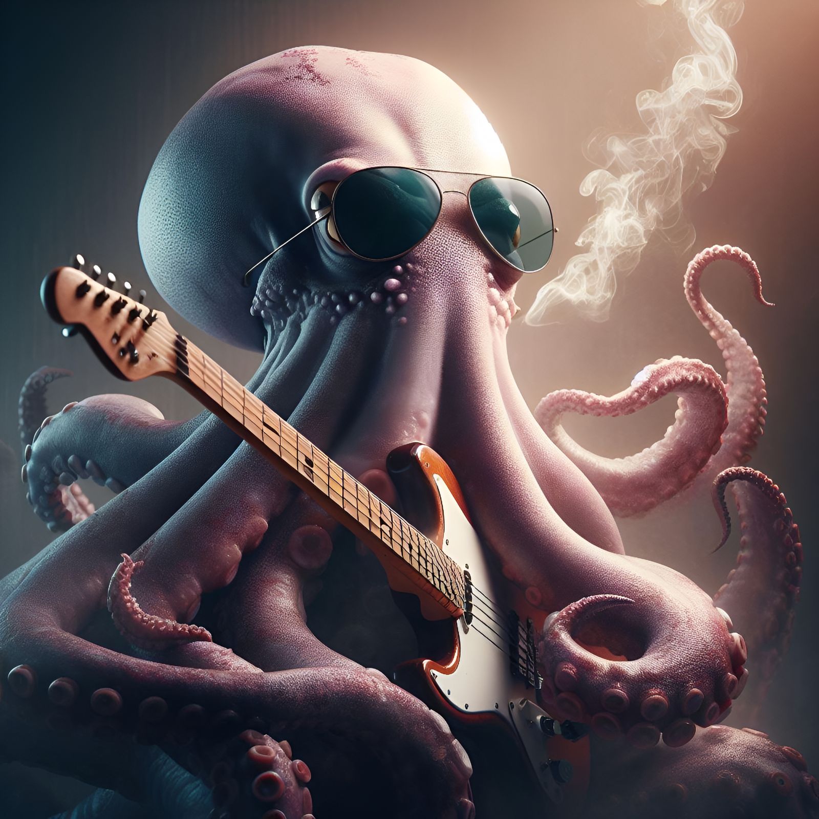 AI Generated Rock Octopus Image