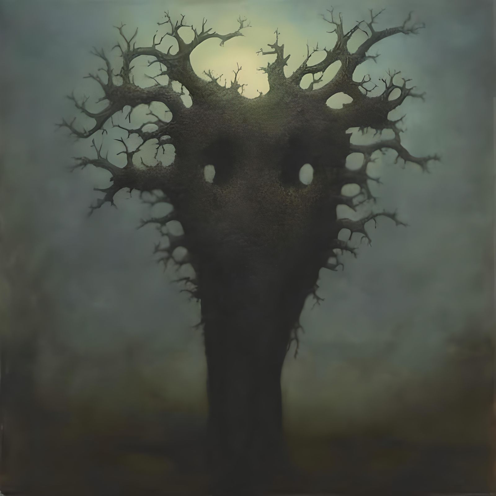 Beksiński-Inspired Dark Surrealism in Oil