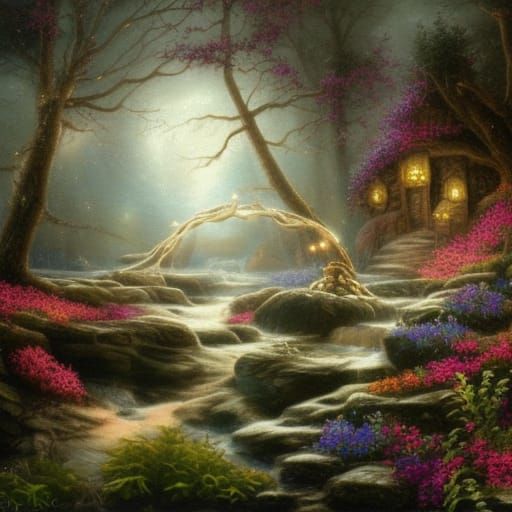 Ethereal Crystal Skull with Sparkling Stones