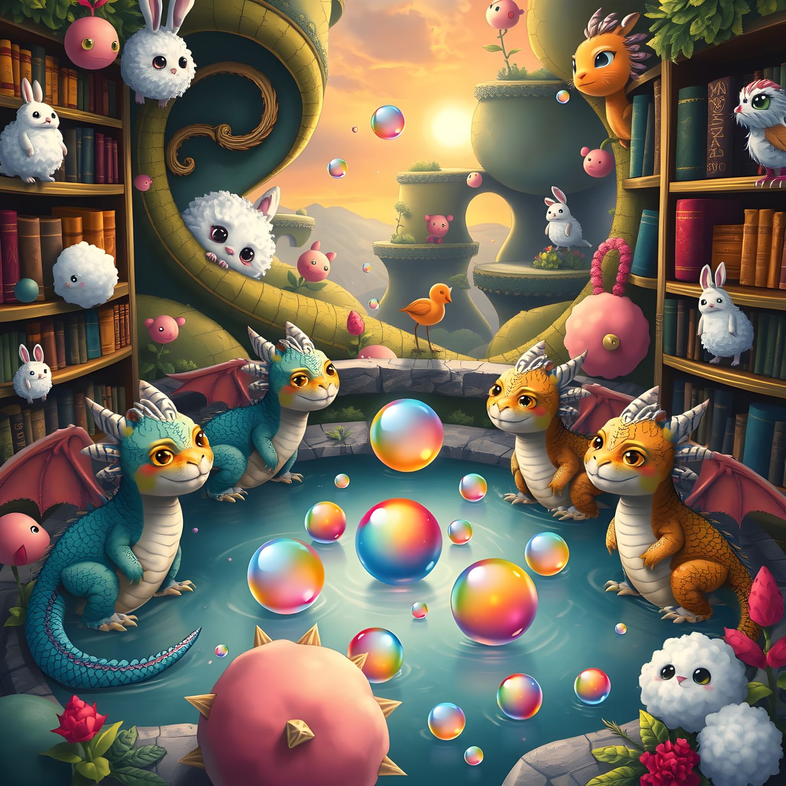 Cute Chubby Dragons Explore Whimsical World of Odd Fluffy Cr...