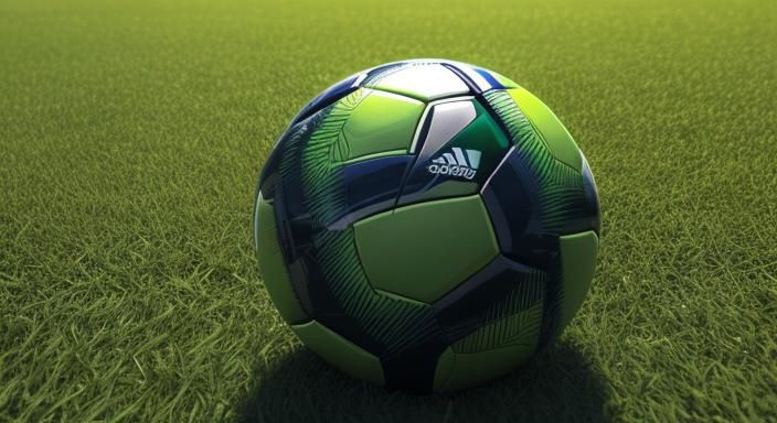 Soccer Ball on Green Field in Stadium