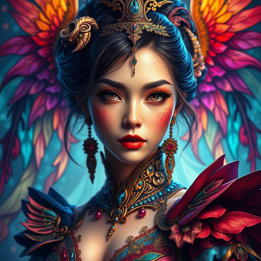 Elegant Fantasy Portrait in Cinematic Style