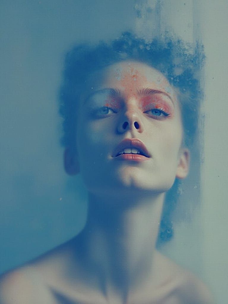 Expressive Portrait in Bold, Abstract Forms