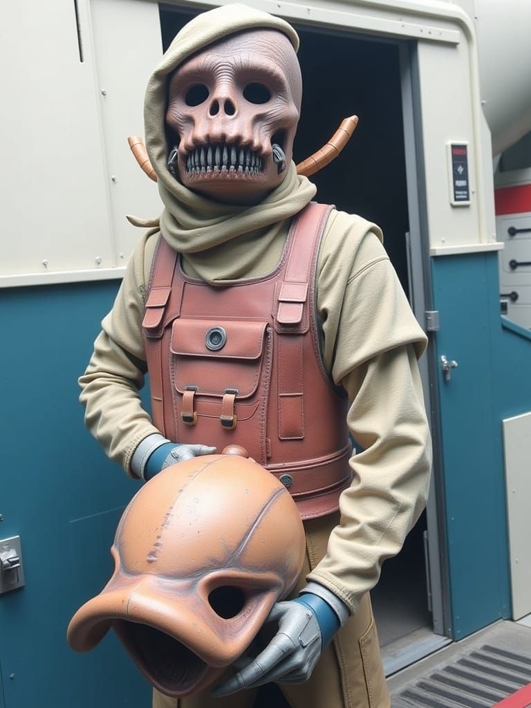 Mandalorian Bounty Hunter's Grim Trophy