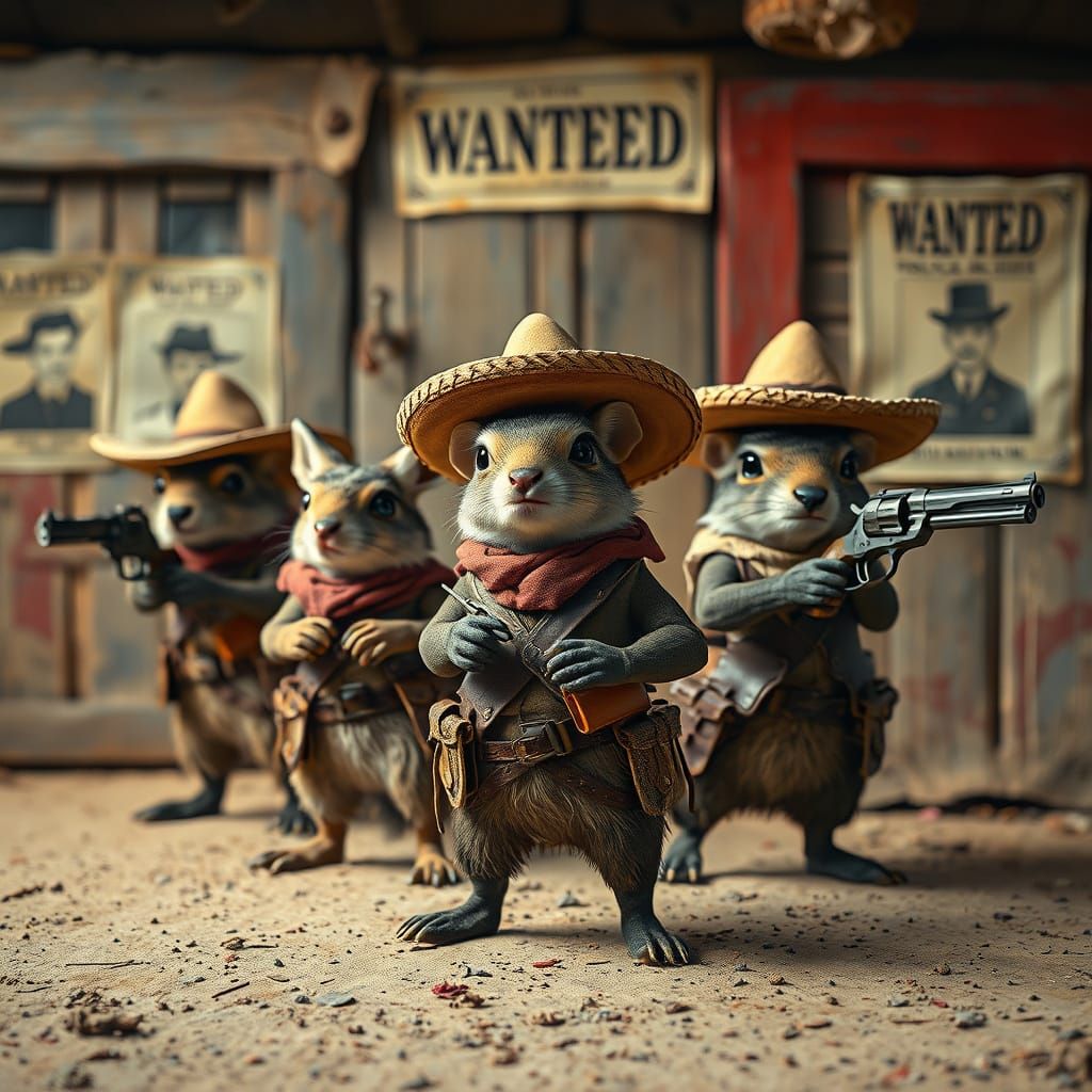 Tiny Bandits in a Mexican Standoff