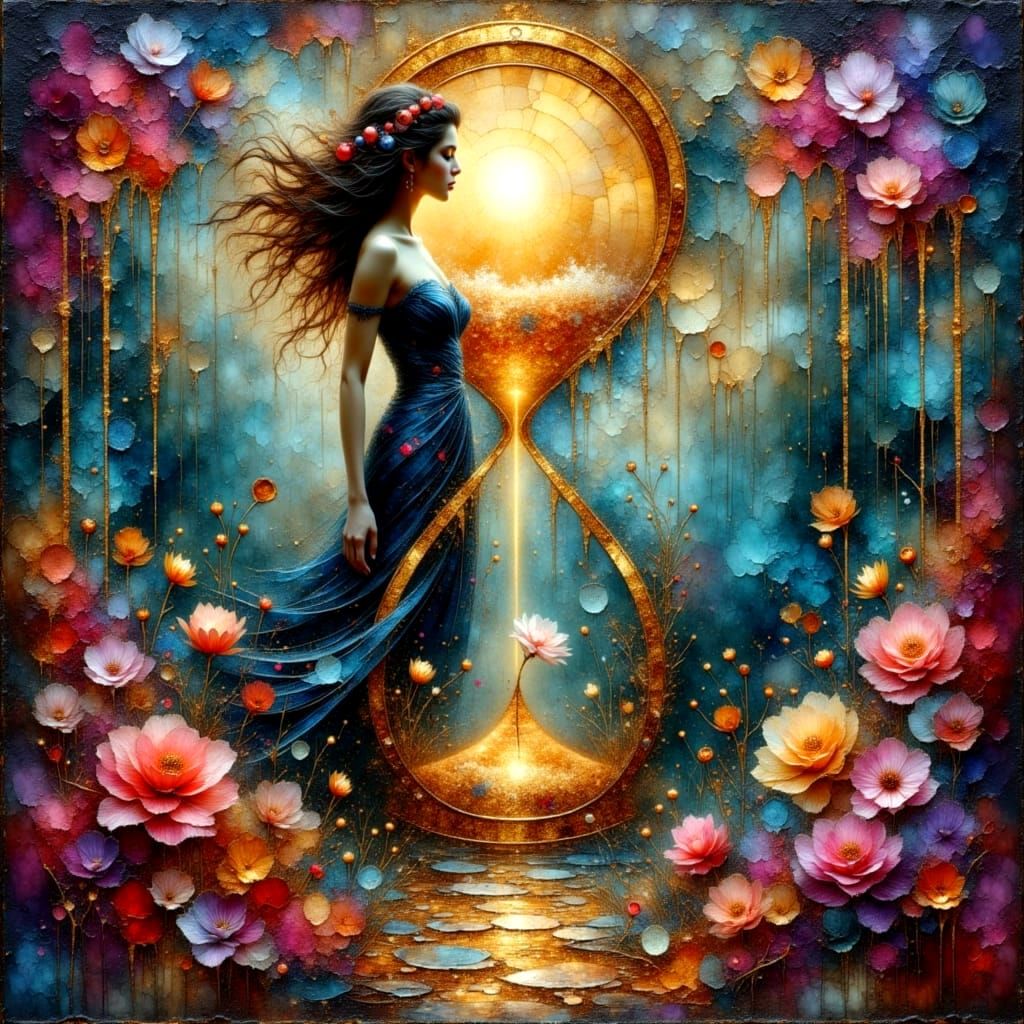 Ethereal Impressionistic Painting of Love Taking Breath Away