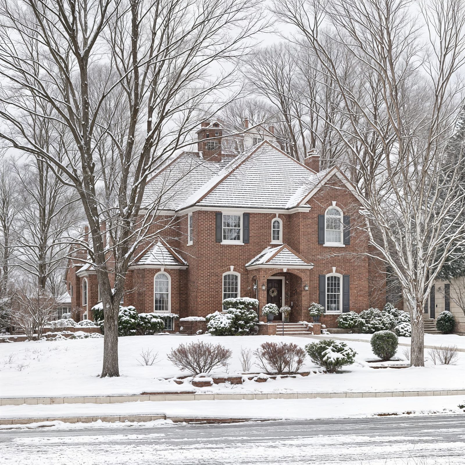 Cozy Winter Suburban Home