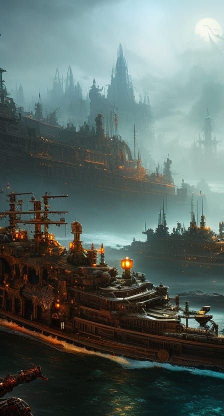 Cthulhu battle warship...