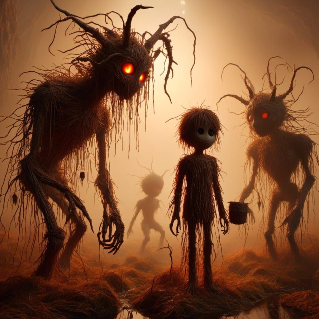 Child's Dreamlike Journey into an Imaginary Land