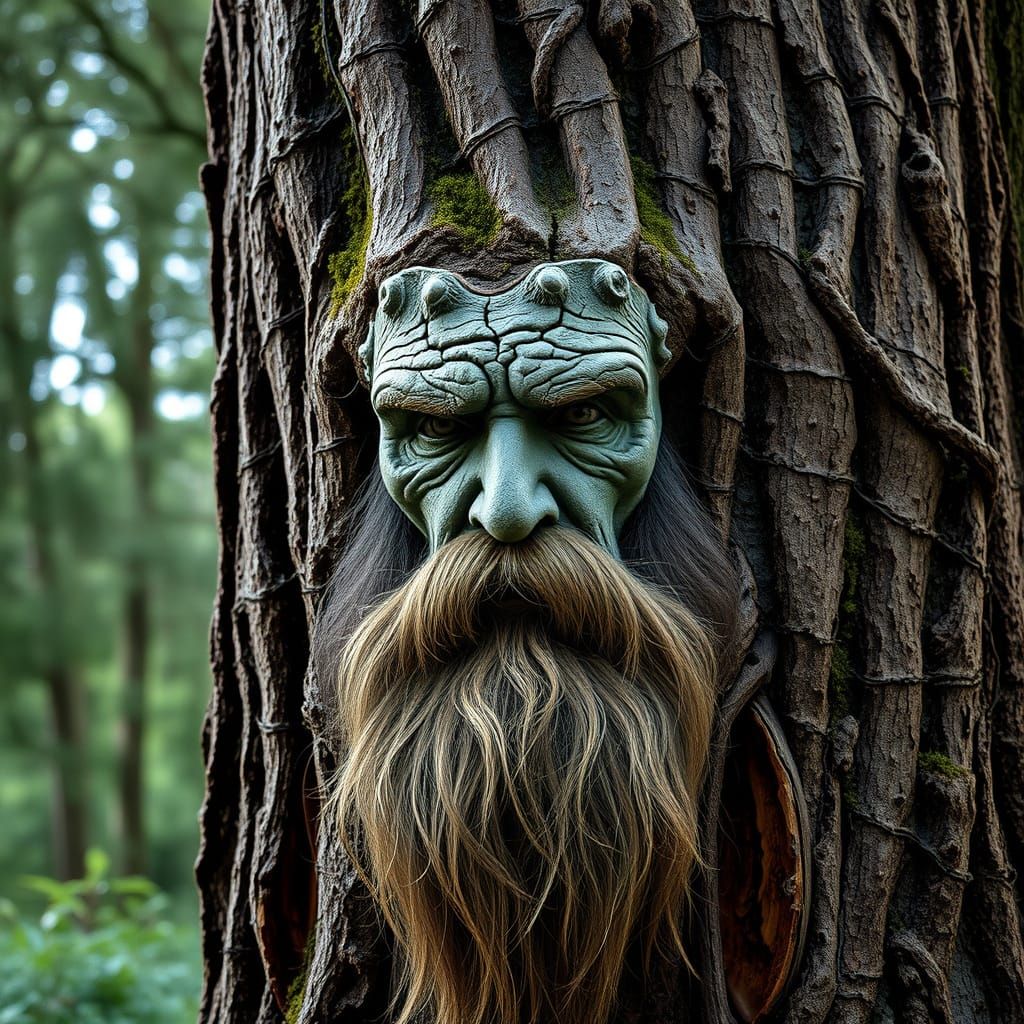 Ancient Sage with Pine Woodland