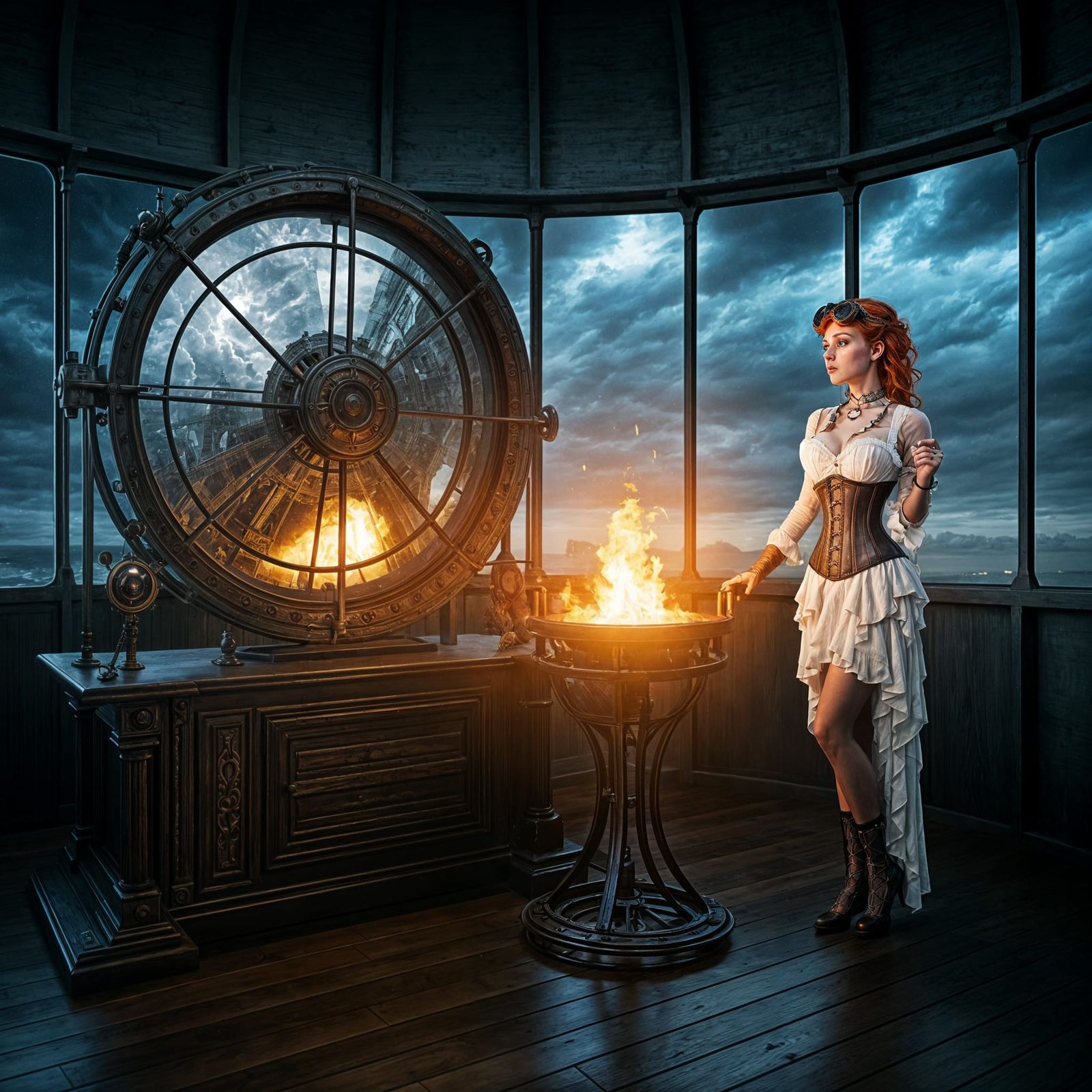 Beacon room of a lighthouse