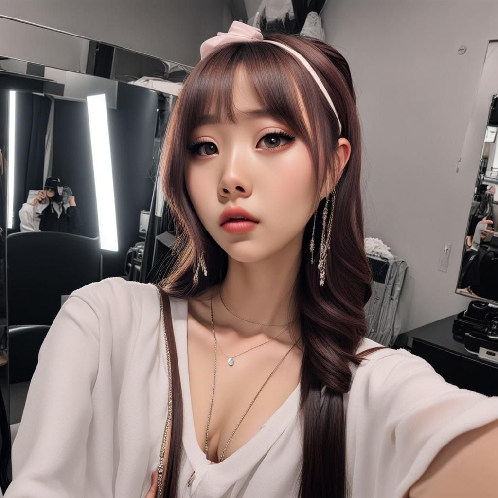 E-girl Mirror Selfie Profile Picture