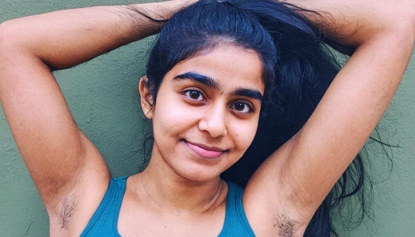 Close-Up of Armpit Hair: Natural Beauty