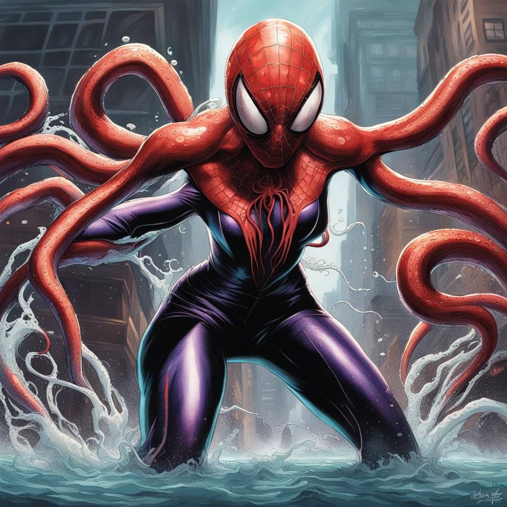 GhostSpider with octopus powers