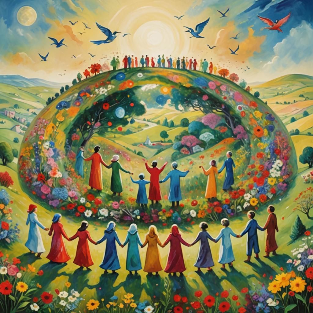 People United on Earth: A Surrealist Vision