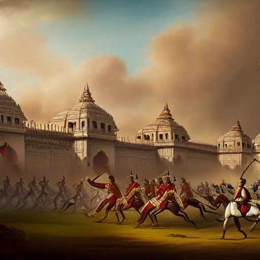 Battle of Plassey: Detailed Matte Painting in Deep Color